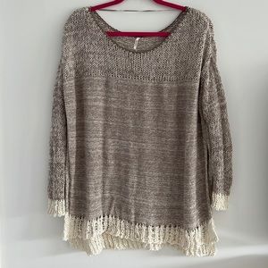 Free People knit sweater